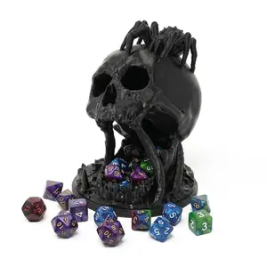 Skull Dice Tower  - No Paint Odorless Plastic - Tabletop Roleplaying Game - Dice Roller - Dungeons and Dragons - DND - D&D