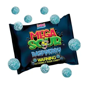Barnetts Mega Sour Raspberry Candy 104g – Handmade British Hard Sweets – Extreme Sour Candy Challenge – Retro Party Bag & Gift Hamper Treats