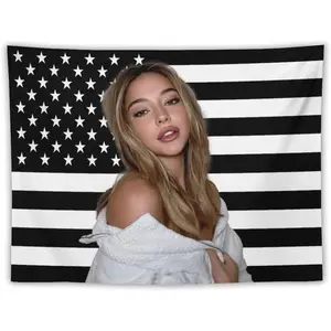 Tapestry Madelyn Star Cline Tapestry Pink American Flag Wall Hanging College Dorm Decor Room Poster For Bedroom Living Room Gifts Decoration Interior Design