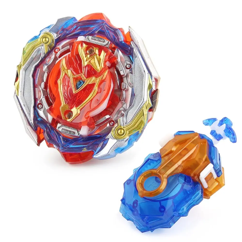 Bey Burst B-201 Zest Achilles Gyro Metal Spinning Top Bey Gyro with B-184 Dynamite Left Right Launcher  Xmas