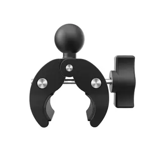 GoPro Universal Accessory: 360° Rotating Ball Head Crab Clamp, Ideal for First-Person View Cycling Footage