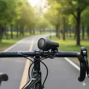 Bike Alarm 130dB Loud Security Bell Bicycle Horn Anti-Theft Device with USB Recharge. Easy Mount for E-Bikes Kids Bicycles Outdoor Cycling Safety Accessories.