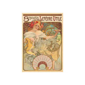 Biscuits Lefèvre-Utile by Alphonse Mucha