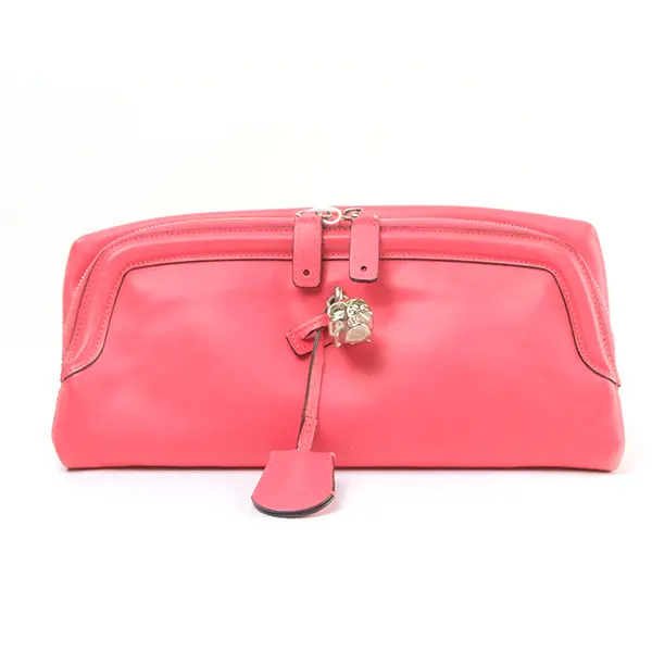 アクセサリー Alexander McQueen pierce Pre-owned Alexander McQueen Calfskin Bag Accessories Skull Padlock
