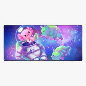 Axolotl Astronaut Extended Mousepad