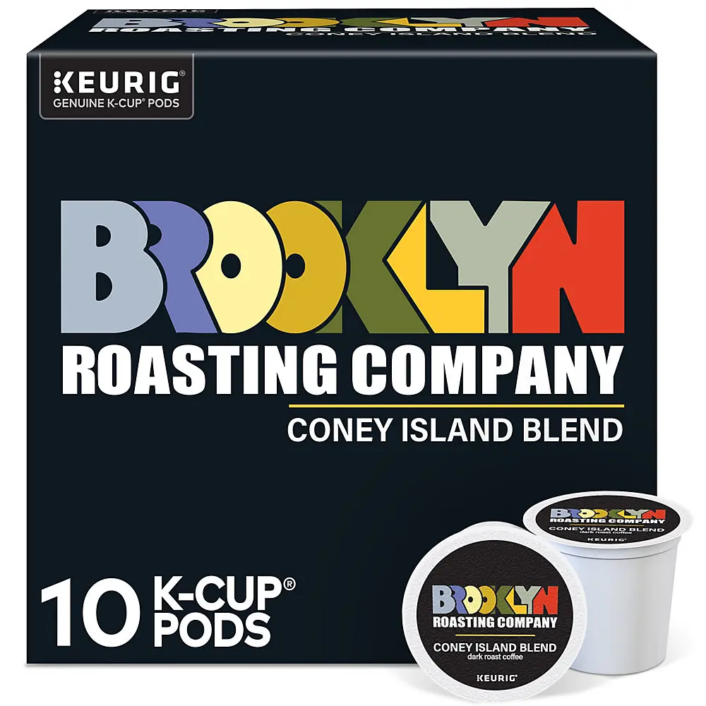 Brooklyn Roasting Company Coney Island Blend Coffee - Bold and Colorful Keurig K-Cup Pods