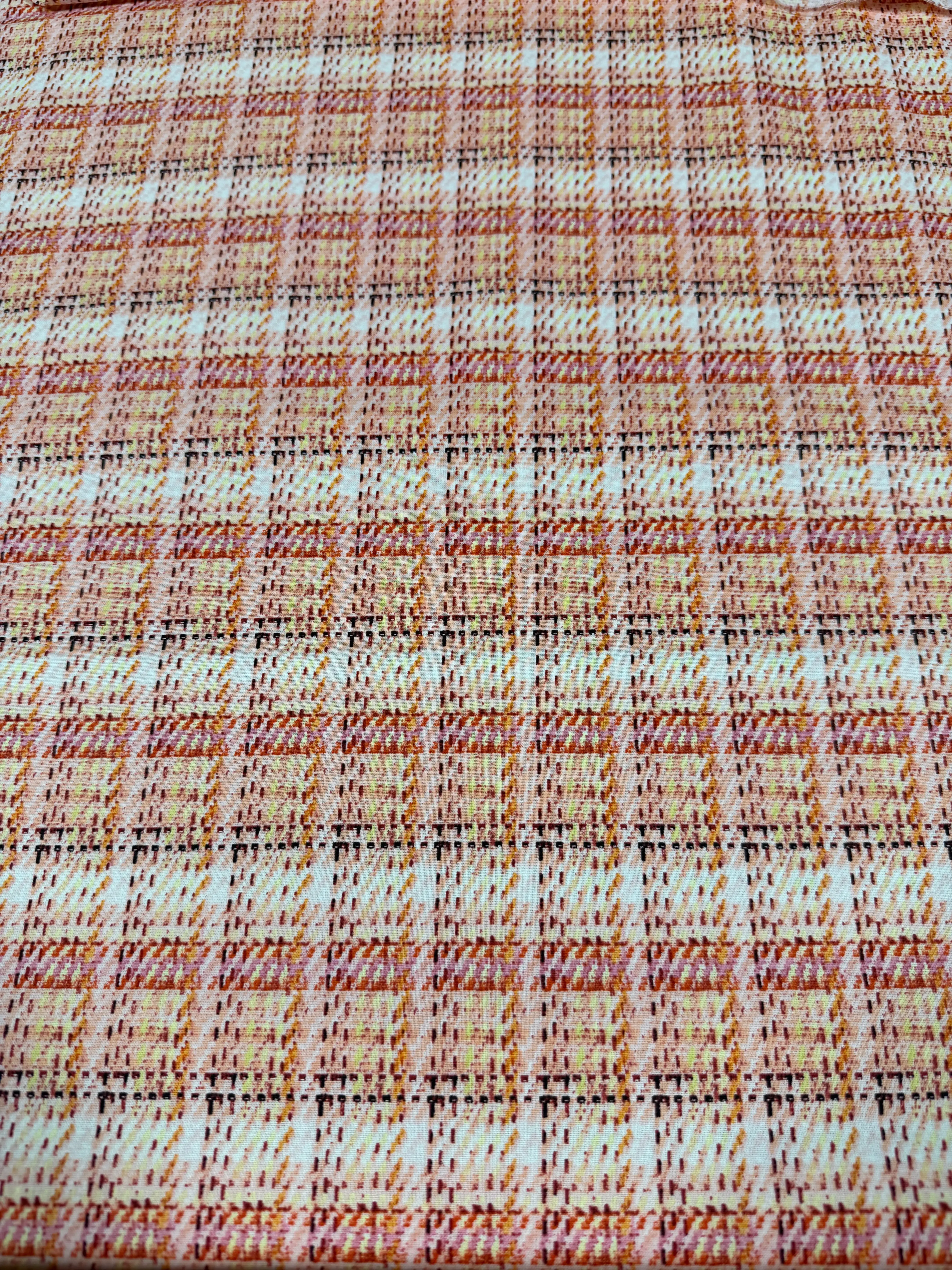 Pink Plaid Quilting Fabric | 8-Yard Continuous Cut