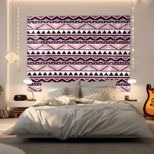 Aztec Tribal Pattern Tapestry, Soft Pastel Geometric Wall Hanging Tapestry Decor, Digital Print Wall Tapestry, Stylish Tribal Aesthetic for Bedroom and Living Room, Perfect Wall Decor for Modern Homes, Unique Statement Piece, Boost Your Room's Style!