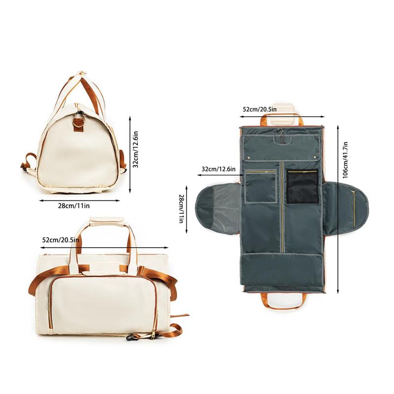 Lefame Travel Duffle Bag with Shoe Compartment, Foldable Weekender for Men and Women, Scratch-Resistant Oxford Cloth, Large Capacity with Organized Pockets, Portable Carry-On Duffel, Perfect Holiday Gift