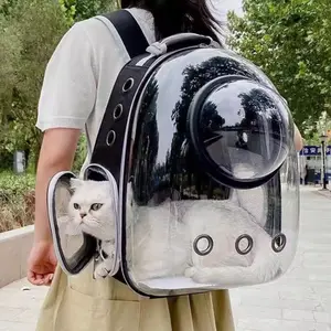 Pet Cat Carrying Bag Space Pet Backpacks Breathable Portable Transparent Backpack Puppy Dog Transport Carrier Space Capsule Bags