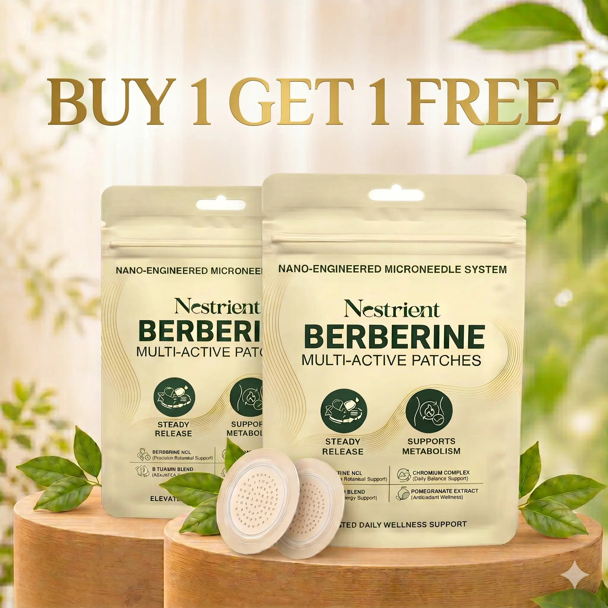 Nestrient Berberine Multi-Active Nano Wellness Patches