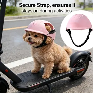 1pc Super Cute Pet Helmet, Featuring Adorable Paw Print Design, Specifically for Small Dogs. It Is Adjustable And Breathable, Perfect for Outdoor Activities Like Walking And Cycling, a Gift for Family And Friends