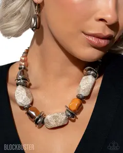In Good Glazes - Necklace Peach Blockbuster