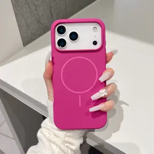 Trending Liquid Silicone Phone Case for Apple 17 and iPhone 16 Pro Max with Anti-Drop, Camera Protection, Slim Shockproof Magnetic