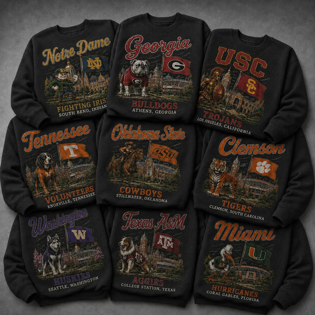 Vintage College Mascot Sweatshirt, Retro University Campus Crewneck, Unisex Graphic Pullover, Cozy College Fan Gift