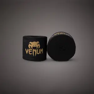 Venum Kontact Boxing Hand Wraps - Black/Gold - 4.5m (180 in)