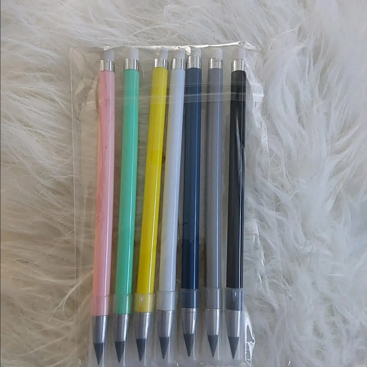 6 Piece infinity pencils. Inkless, Everlasting no sharpening, never gets dull. Great for everyone