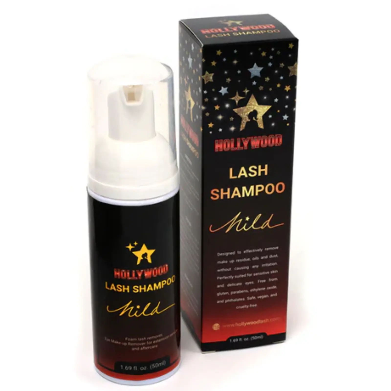 Premium Lash Shampoo of Hollywood Lash Store: Ultimate Care for Your Eyelash Extensions Haircare Cleanser Conditioner Gentle Cleansing