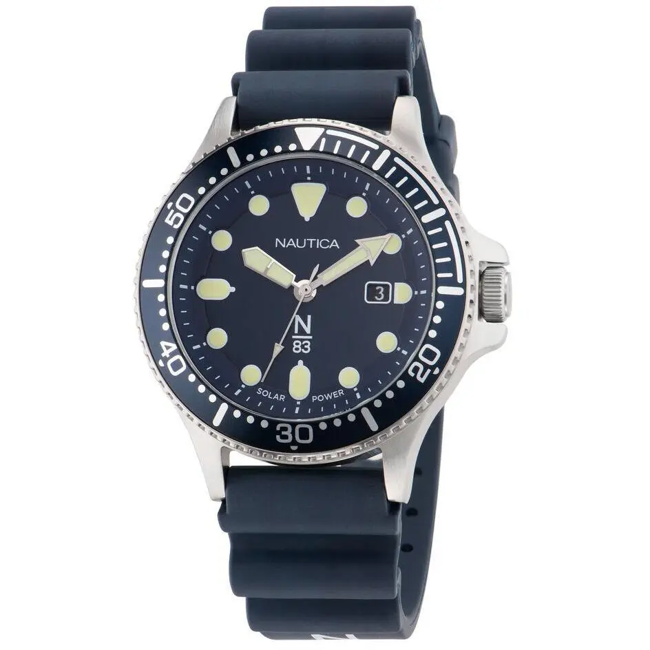 Nautica Cocoa Beach Blue PU Mens Watch NAPCBS304
