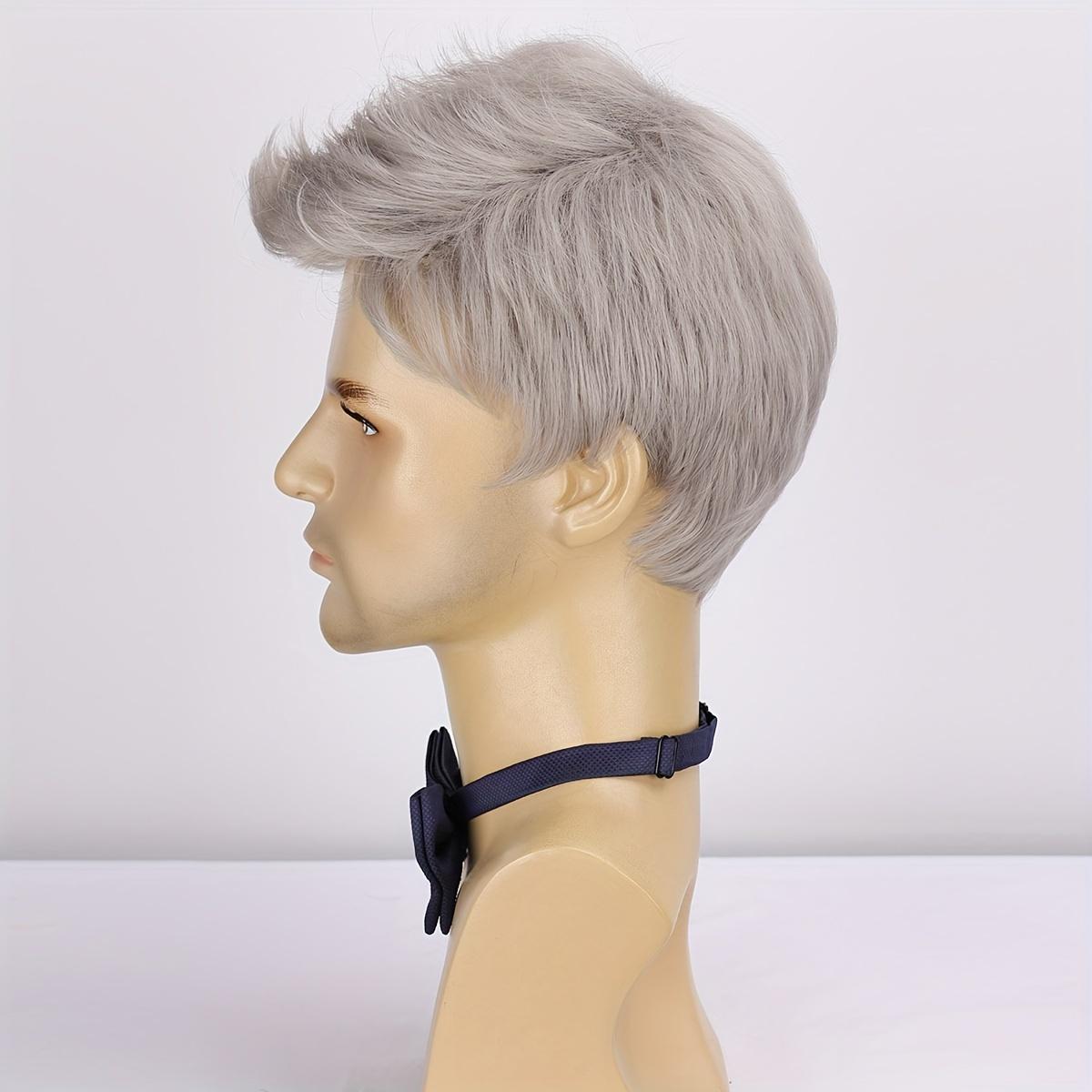 6 Inch Looking Men Short Hair Wigs Handsome Male Daily Costume Wigs Synthetic Fiber Wigs Hair Replacement Wigs