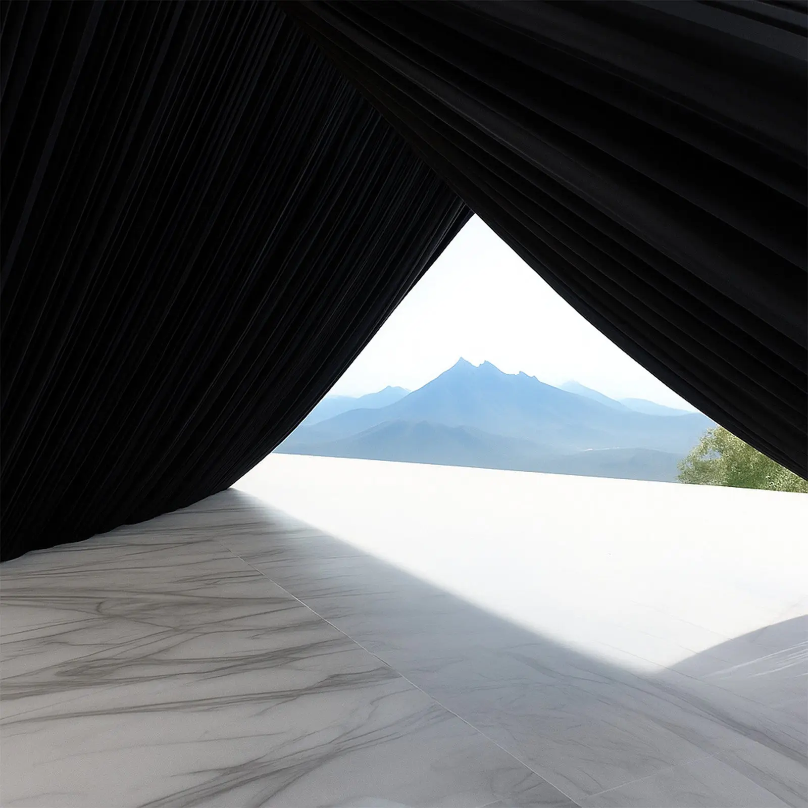 Outdoor Events Tent Ceiling Drape, 25ft x 36ft Black Stretch Spandex Liner, 180GSM Wrinkle-Free Fabric with Pole Pockets for Weddings & Banquets, Party Tent