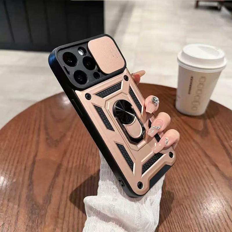 Phone Case For Women Men With Slide Camera Cover And Screen Protector, Rugged Hard Phone Case With Magnetic Stand For iPhone 17 16 15 14 13 12 11 Pro Max Plus Air Samsung Z FLIP Z FOLD 3 4 5 6 7 MOTO RAZR 40 50 60 Ultra