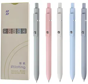 5pcs Gel Pens Quick Dry Ink Pens Fine Point Premium Retractable Rolling Ball Gel Pens Black Ink Smooth Writing for School Office Home