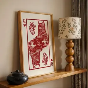 Yellowjackets Antler Queen | Queen of Hearts Playing Card Poster No Frame