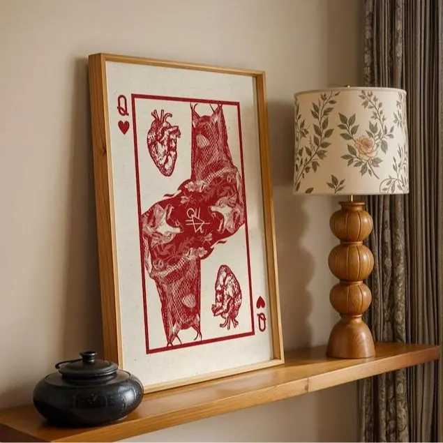 Yellowjackets Antler Queen | Queen of Hearts Playing Card Poster No Frame