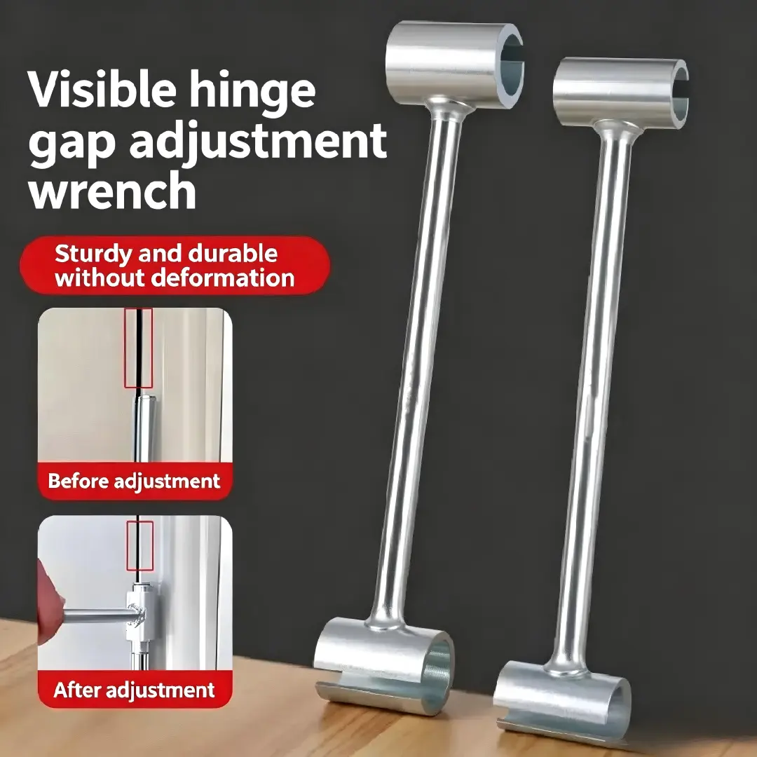 Door Hardware Gap Adjustment Tools for DIY Enthusiasts - Portable and Labor-Saving Flag-Shaped Soft Close Spring Hinges, Varied Sizes Wrenches, Customizable Gap Adjustment Components