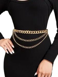 Punk Style Chain Fringe Belt, Statement Belts, Trendy Belt, Street Style Belt, Fashionable Waistband Accessory, Perfect for Holidays, Parties, Bars, Dates, Daily Wear, Adjustable Belts