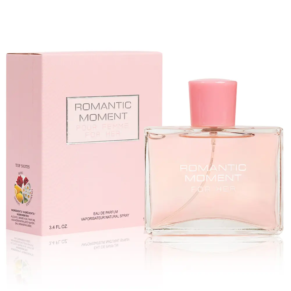 3.4 fl oz Eau De Parfum Spray - Long Lasting Fragrance with Rose Chamomile & Ginger for Dating Daily Life Parties & Gift Giving