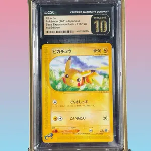 Pikachu 1st edition pristine 10