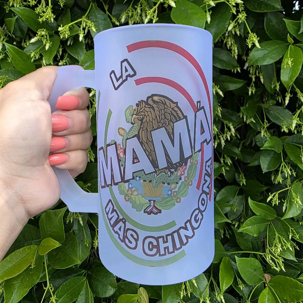 16oz beer mug/ tarro  /la mamá mas chingona mother day gift