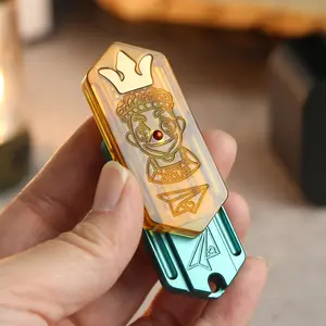 EDC Paper Airplane Portable Stress Relief Toy Mechanical Push-Pull Stress Relief Toy Adult ADHD Focus Training Stress Relief Toy