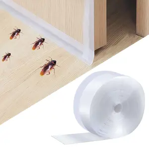 16 FT Silicone Sealing Strips Multi-Functional Household Tape Door Window Shower Room Glass Gap Sealing Tape Hardware Tool Self-adhesive Sealing Strips