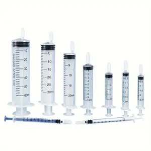 Plastic Empty Sodium Chloride Water Solution Syringe without Needle, 3/20pcs Repeatable Filling for Liquid, Perfume Cosmetics Portioning, Feeding Pets, Oil Or Glue Applicator