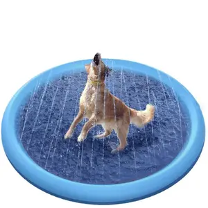 Fun Outdoor Water Sprinkler for Dogs, Portable Non-slip Pet Play Bathing Sprinkler, Outdoor Pet Shower Inflatable Pool Floats for Daily Use, Inflatable Pool, Inflatable Floater Tools, Kiddie Swimming Pool, Inflatable Pool Floaters, Home Decor