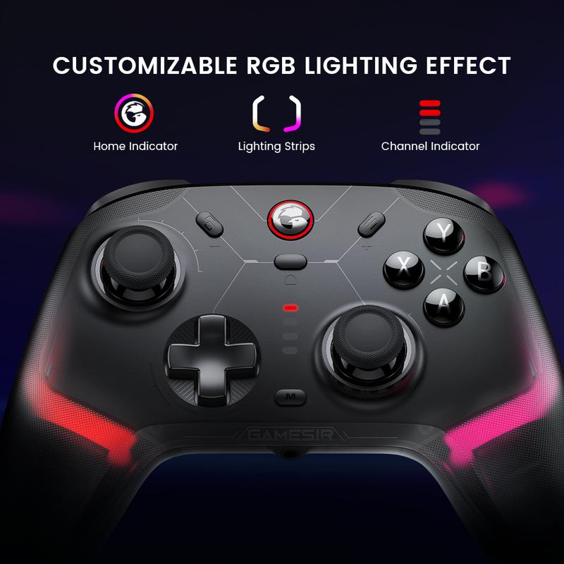 GameSir Cyclone 2 (Not for Xbox) Wireless Controller for PC/Switch/iOS/Android with Mag-Res TMR Sticks, Hall Effect Triggers, RGB Lighting, 6-Axis Gyro
