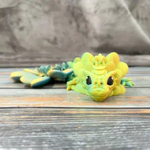 Baby Clover Dragon 3D Printed Articulated Figure