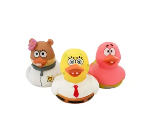 Cute Cartoon Character Themed Yellow Colorful Rubber Duck Ducks - Costume Dress Up Sally Bob Patrick - Individual or Pack of 3 gifts