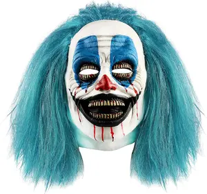 Scary Adult Clown Mask Masquerade Halloween Laughing Killer Joker Costume Prop