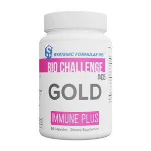 Systemic Formulas Gold Immune Plus Edible Dietary Supplement - Natural Elderberry, Vitamin-Infused Capsules for Immune Support, Metabolism Boost