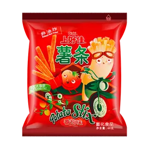 OISHI Tomato Flavored French Fries Snack 40g - Crispy Potato Chips for Parties & On-the-Go
