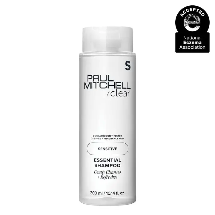 Paul Mitchell Clear Essential Shampoo, Fragrance Free, For Sensitive Scalp + Skin, 10.14 fl. oz.