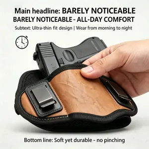 Ambidextrous Concealed Carry Holster Tactical Hunting Pouch with Durable Buckle Closure, Universal Fit for G19, Sig Sauer, Kahr, Bersa, Thunder, Comfortable for Daily Carry for Men and Women