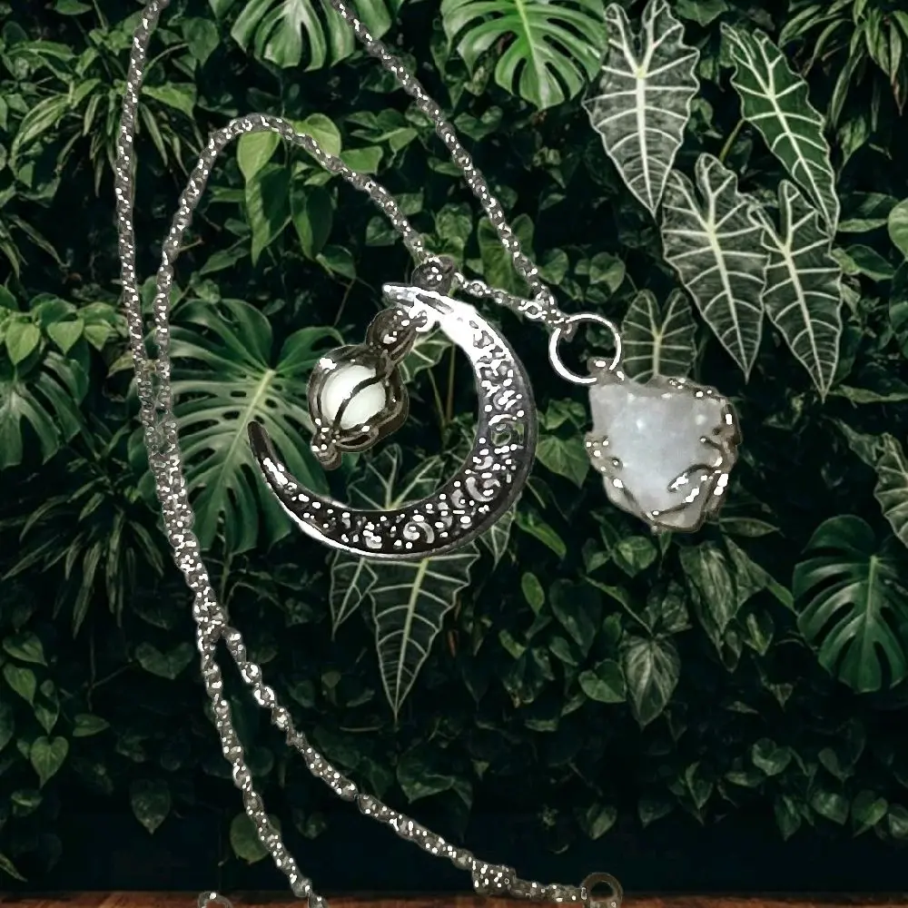 Handmade Celestite Crystal Pendant Necklace