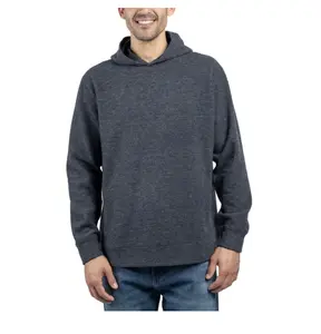 Jachs New York Men's Relaxed Fit Brushed Heathered Pullover Hoodie with Pockets