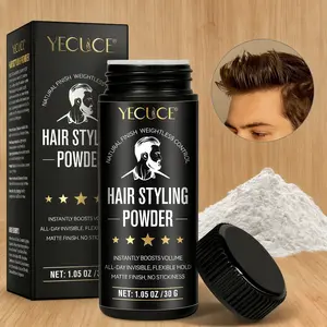 Yecuce Hair Styling Texturizing Powder 30g, a Lightweight Hair Styling Product, Easy to Apply and Distribute, Enhances Dry Hair Texture, Perfect for Pompadour Hairstyles