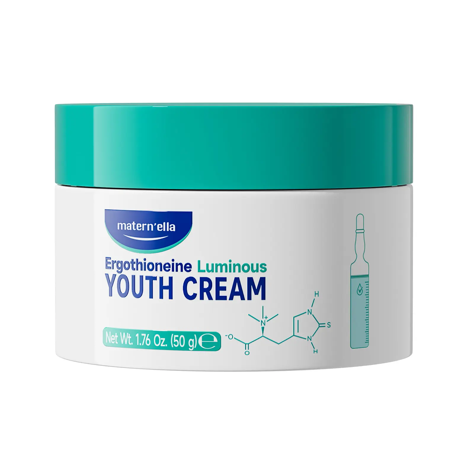 Matern'ella Ergothioneine Luminous Youth Cream 1.76 Oz 50 g for Radiant Skin Care